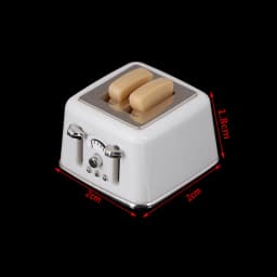 1Pc 1/12 Scale Dollhouse Bread Machine With Toast Miniature Cute Decorations Toaster Dollhouse Mini Accessories 4 Styles