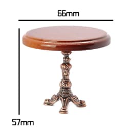 1Pcs 1/12 Wood Miniature Doll House Accessories Simulation Retro Coffee Stool/Table Furniture Model Family Toy Decorations