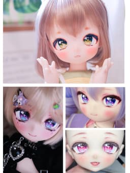 BJD Eyes Doll Metallic Effect Eyes 10mm-24mm Doll Acrylic Eyes for 1/8 1/6 1/4 1/3 BJD SD Doll Accessories Doll Eyes