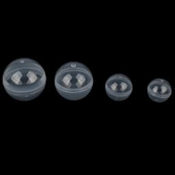 50PCS Clear Can Open Transparency Plastic Capsule Toy Surprise Ball Tiny Container Making Things Model