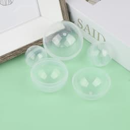 50PCS Clear Can Open Transparency Plastic Capsule Toy Surprise Ball Tiny Container Making Things Model