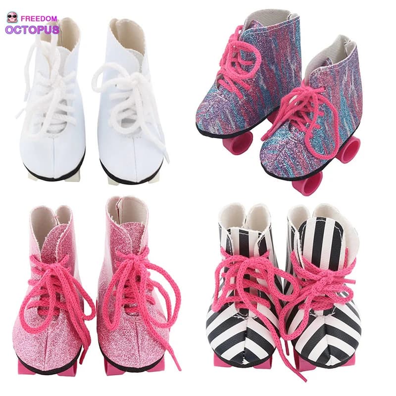 7 cm Doll Shoes For 18 Inch American Doll & 43 cm Born Baby Doll Boots For 43 cm Baby, Nenuco,Our Generation,Girl's Gift