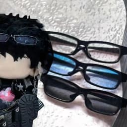 1PC Miniature Doll Glasses Lovely Eyewear Clear Lens Eyeglasses For Blythe Doll Accessories 20CM Plush Doll Glasses Accessory