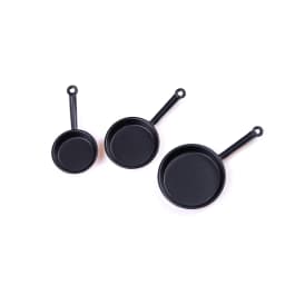 1:12 Scale Dollhouse Miniature Rose Gold Color Frying Pan Cooking Pot Kettle Cookware Kitchen Cooking Kit Dolls Accessories