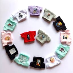 New 1/12 OB11 Baby Clothes Cartoon Cute Print T-Shirt Doll Clothes GSC Element Molly Doll Clothes 1 / 12 BJD Doll Accessories