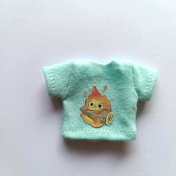 New 1/12 OB11 Baby Clothes Cartoon Cute Print T-Shirt Doll Clothes GSC Element Molly Doll Clothes 1 / 12 BJD Doll Accessories