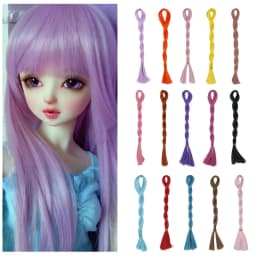 Long Toy Wigs 80cm Long Rooting Breed Doll Hair Tree for DIY Handmade Doll Accessory