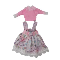 Evening Sequin Dress For 12 inch Dolls Vintage Cute Doll Clothes 30cm Dresses for Girls Festival Outfit Pleated Skirt for Summer