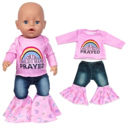 New Born Baby Doll Clothes Hooded Sweater for 18" Girl Doll Jacket Toys Doll Outfits