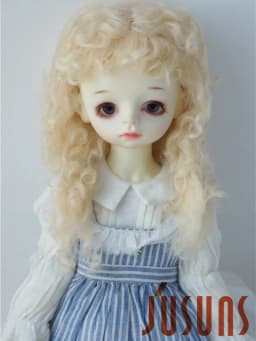 D28002 Extremely Longe Curly Monghanjuc Mohair BJD Wigs 6-7' 7-8' 8-9' 9-10' 1/6 1/4 1/3 YOSD MSD SD DOD QBaby Blythes Hair