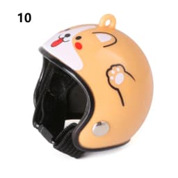 Dollhouse Helmet Cute Miniature Dollhouse Mini Helmet Toy for Doll House Accessories Sun Rain Protection Hats Chicken Helmet