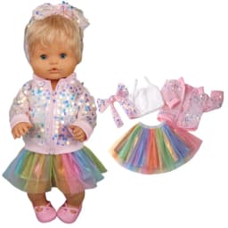 40cm Baby Dolls Clothes Coat 16 Inch Nenuco Ropa Y Su Hermanita Children Girl's Gift Toys Wears