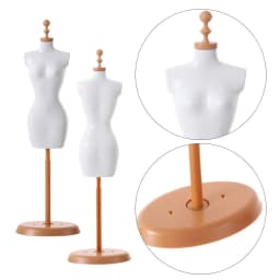Mini Clothes Hanger Display Holder Support For Doll Clothes Outfit Dress Mannequin Model Stand For Dollhouse 1/6 Dolls Accessory