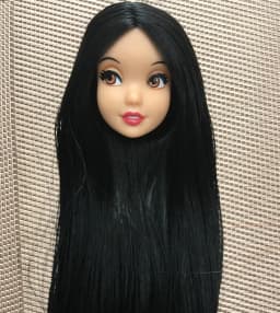 Lovely Princess Bald Head DIY Planting Long Soft Hair Doll Head Belle Snow white Baby Girl Favorite Princess Doll Part