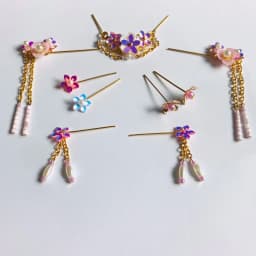 30CM Costume Dolls Headwear 7PCS/Set 1/6 BJD Plastic+Metal Chinese Costume Doll Toys Headdress Hairpin Headwear AccessoriesZH183