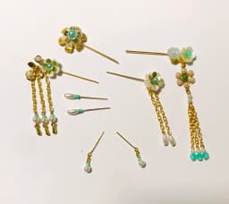 30CM Costume Dolls Headwear 7PCS/Set 1/6 BJD Plastic+Metal Chinese Costume Doll Toys Headdress Hairpin Headwear AccessoriesZH183