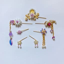 30CM Costume Dolls Headwear 7PCS/Set 1/6 BJD Plastic+Metal Chinese Costume Doll Toys Headdress Hairpin Headwear AccessoriesZH183