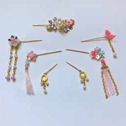 30CM Costume Dolls Headwear 7PCS/Set 1/6 BJD Plastic+Metal Chinese Costume Doll Toys Headdress Hairpin Headwear AccessoriesZH183
