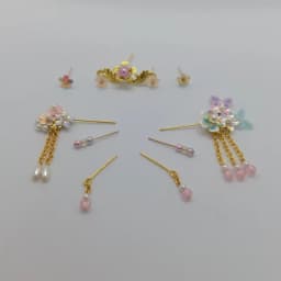 30CM Costume Dolls Headwear 7PCS/Set 1/6 BJD Plastic+Metal Chinese Costume Doll Toys Headdress Hairpin Headwear AccessoriesZH183