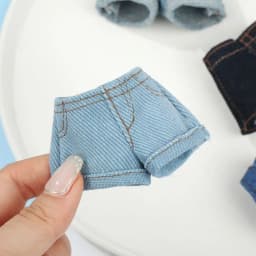 Multi Style Denim 11.5"Jeans Bottoms Shorts For Doll Clothes Outfits Short Pants Casual Wears For Blythe 1/6 Dolls Accessories
