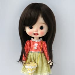 Full Sizes Doll Accessories JD046 1/12 1/8 1/6 1/4 1/3 Mid Long Nature Straight Cut Synthetic Mohair YOSD MSD SD DOD BJD Wigs