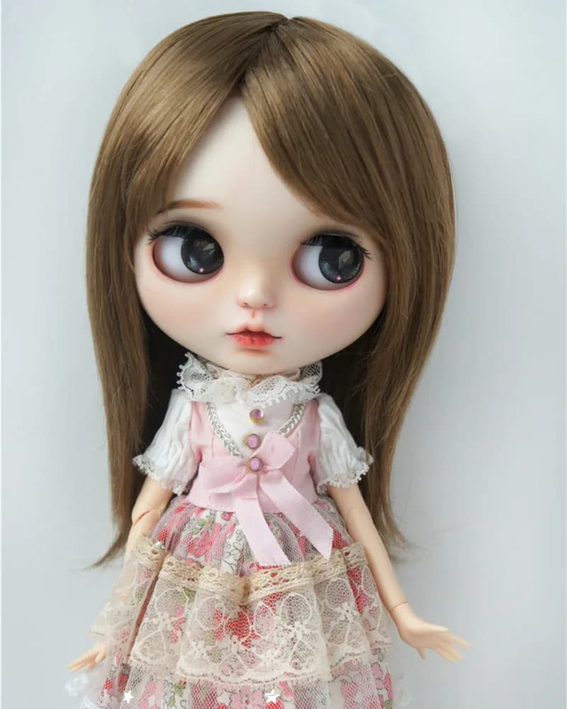 Full Sizes Doll Accessories JD046 1/12 1/8 1/6 1/4 1/3 Mid Long Nature Straight Cut Synthetic Mohair YOSD MSD SD DOD BJD Wigs
