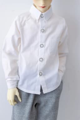 BJD Doll Clothes T-shirt Boys Handsome Stand Collar Top White Black Classic Color All-match 1/3 SD13 SD17 Gift Doll Accessories