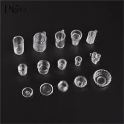 15/17PCS/set Plate Cup Dish Bowl Tableware Set Dollhouse Miniature Toy Doll Food Kitchen Living Room Accessories 1:12 Scale