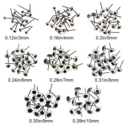 20Pcs Transparent Needle Felting Eyes Doll Glass Eyes For DIY Bears Animals Kids Toys Accessories 3/4/5/6/7/8/9/10mm
