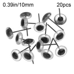 20Pcs Transparent Needle Felting Eyes Doll Glass Eyes For DIY Bears Animals Kids Toys Accessories 3/4/5/6/7/8/9/10mm