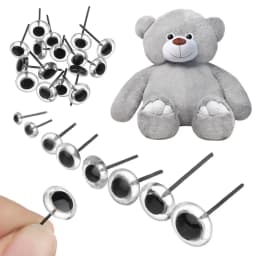 20Pcs Transparent Needle Felting Eyes Doll Glass Eyes For DIY Bears Animals Kids Toys Accessories 3/4/5/6/7/8/9/10mm
