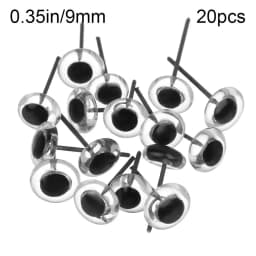 20Pcs Transparent Needle Felting Eyes Doll Glass Eyes For DIY Bears Animals Kids Toys Accessories 3/4/5/6/7/8/9/10mm