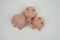 10-12 inch Mini Reborn Doll Kit 3 pieces Mini Triplet Unfinished Doll Parts with Body and eyes