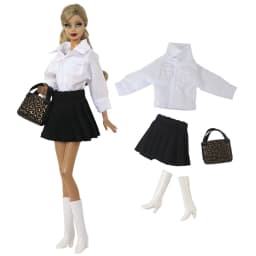 Handmade Babi Clothes Leather Clothing Outfit Overcoat for 11.5 Inch 30cm Doll BJD Clothes Many Style Gifts for Doll Accessories