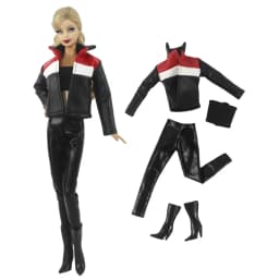 Handmade Babi Clothes Leather Clothing Outfit Overcoat for 11.5 Inch 30cm Doll BJD Clothes Many Style Gifts for Doll Accessories