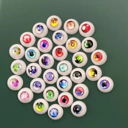 2 Pairs Eyeball 12mm/14mm Cartoon Eyeball DIY Toy Eye Plush Animal Eye Accessories Doll Eyeball BJD Eyes