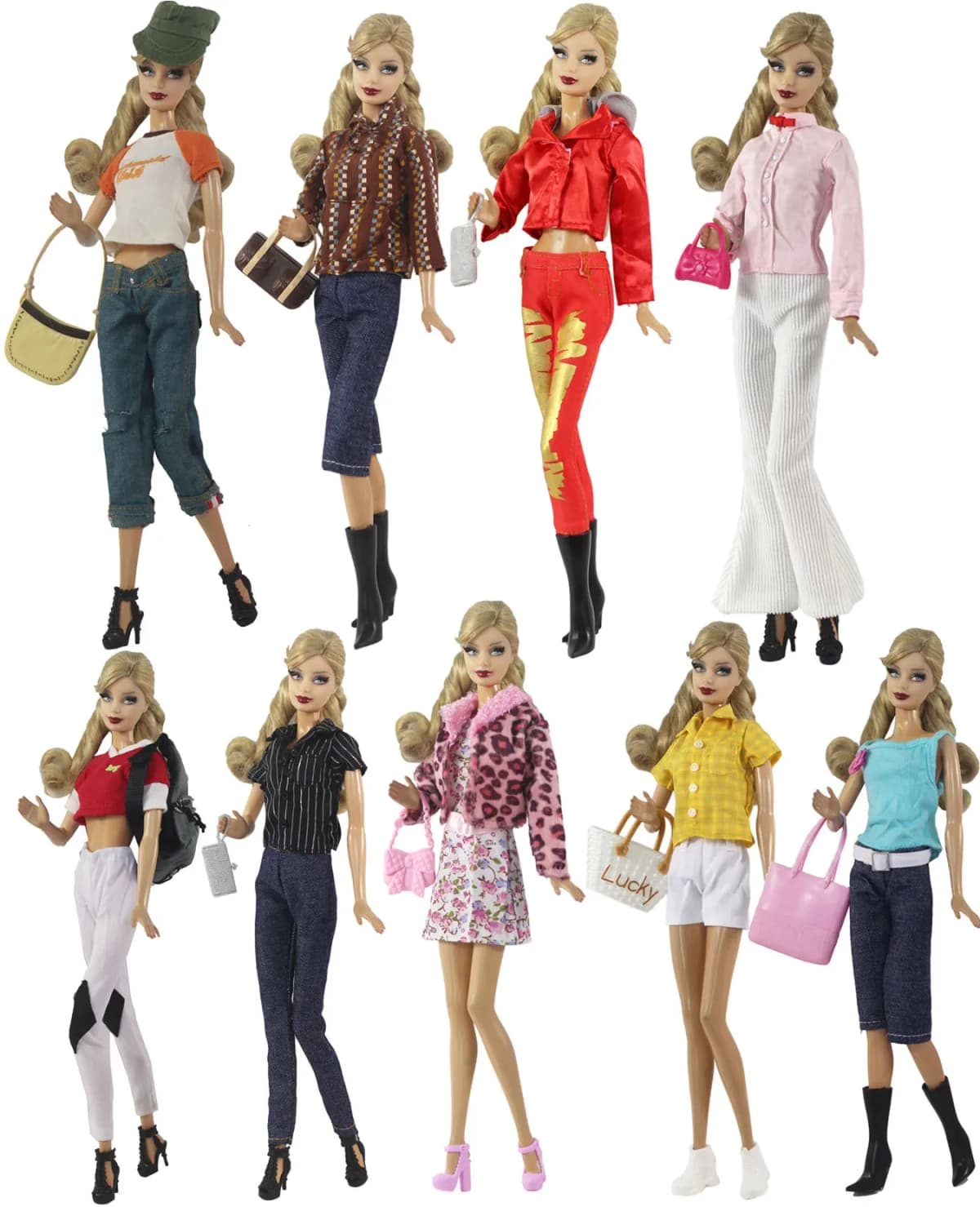1 Set Doll Clothes 1:6 Scale Dress Outfit for 11.5 Inch 30cm Doll Many Style for Choice Gifts for Girls Doll Accessories #9