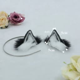 For 20CM Idol Doll Headwear Cute Plush Fur Cat Ear Headband For 14inch Doll Clothes Decor Kids Toys Clothes Accessories