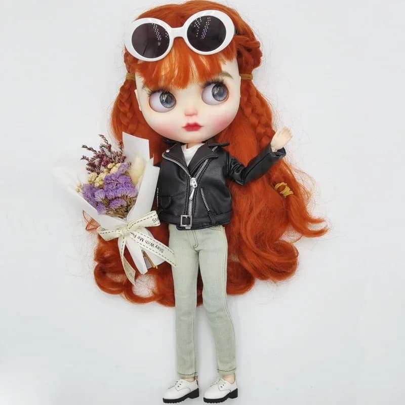 Blyth Doll Clothes Jacket Jeans Pants for Blyth Azone Doll Shoes Boots Ob24 Ob22 Toys Accessories