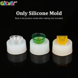 Mini Mold 1:12 Dollhouse Miniature Bowl Dish Plate Tableware DIY Drop UV Glue Silicone Mold Doll House Home Decor(Only Mold)