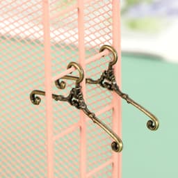 5Pcs Retro Doll Hangers Metal Mini Hangers For Ob11 Doll Clothes Dress Pants Accessories Dollhouse Furniture Bedroom Decor