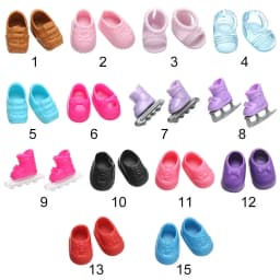 1pairs Fashion Doll Shoes Boots for 1/8 Doll Body PVC Shoe for 8~16cm Dolls Stand Other Accessories