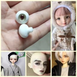 6mm 8mm 10mm 12mm 14mm 16mm 18mm 1/6 1/4 1/3 AOD DOD MSD YOSD SD BJD Doll Glass Eyes Eyeball Eyesball XTB138