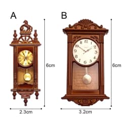 1pc 1:12 Dollhouse Miniature Wall Clock Play Doll House Miniaturas Home Decor Accessories Toy Pretend Play Furniture Toy