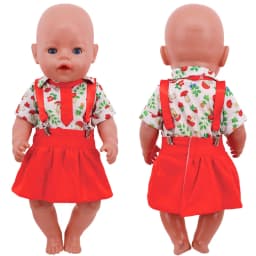 Elephant One-piece Suit Animal Shaped Plush Clothes For 18 inch American & 43 Cm Baby Dolls Clothes,Our Generation Toys