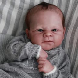 Reborn Blank Doll kit 17-18 Inch Elijah Vinyl Kit Unpainted Unfinished Doll Parts Handmade Toy with cloth body and eyes