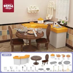 Mini Animal Doll House Free Collocation With Miniature Scene Simulation Furniture Kitc Gifthen Accessories DIY Toys Indoor Gifts