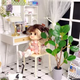 1 Pc Miniature Potted Plant Green Leafed Plant Pot Bonsai Home Garden Decor Toy Doll House Accessories