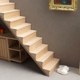 1:12 Dollhouse Wooden Miniature Staircase Mini No Handrail Stairs Furniture Model Decor Toy Doll House Accessories
