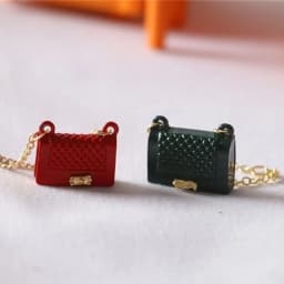 Fashion Miniature Bag For Doll Clothes Accessories Chain Handbag Lady Leather Bag Purse Accessories Dollhouse Girls Gift Toys